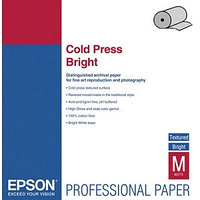 Рулонная бумага с покрытием Epson Fine Art Paper Cold Press Bright 24 305 г/м2, 0.610x15 м, 76 мм (C13S042314)