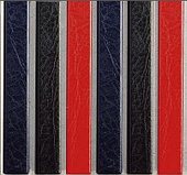 Цветные каналы с покрытием «кожа» O.CHANNEL Mundial А4 304 мм 10 мм, красные