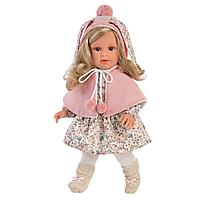 Кукла Llorens Лючия блондинка в розовой пелерине
