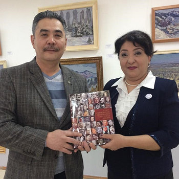 Встреча с председателем Союза художников Республики Таджикистан администрации Союза художников РК