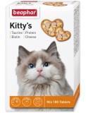 BEAPHAR Kitty’s Mix (таурин-биотин, протеин, сыр) Комплекс витаминов для кошек 180 шт.