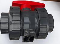 ПВХ Краны шаровые ( socket true union ball valve) 32 мм.