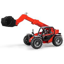 Bruder Игрушечный Погрузчик колёсный Manitou MLT 633 с телескопическим ковшом (Брудер 02-125)