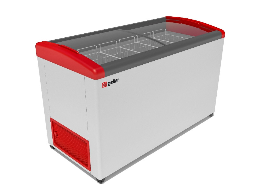 Морозильный ларь Gellar FG 575 E гнутое стекло