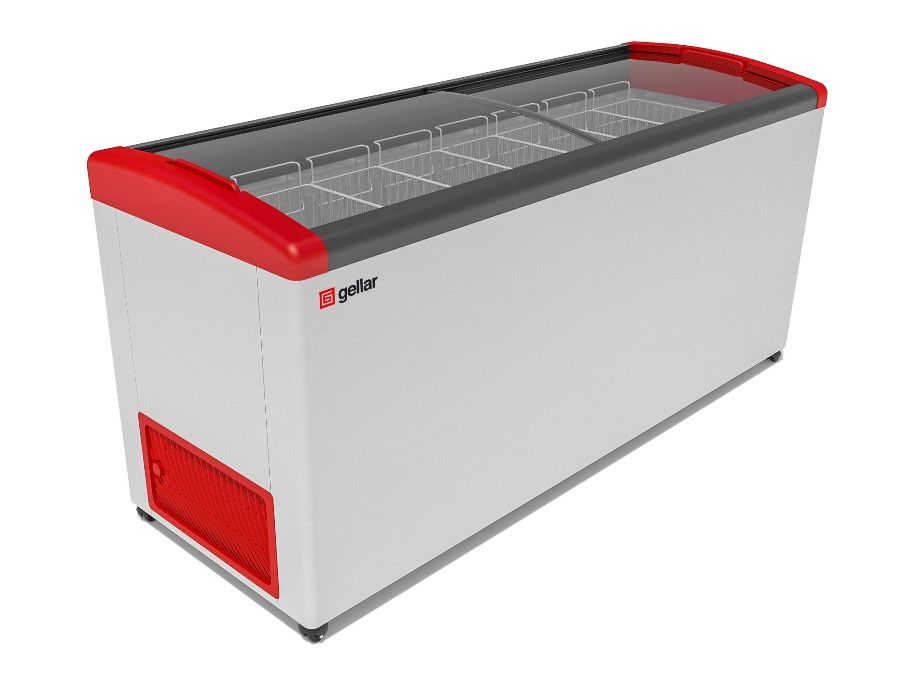 Морозильный ларь Gellar FG 775 E гнутое стекло