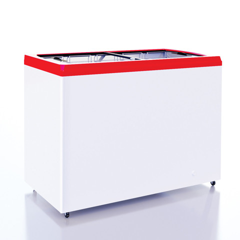 Морозильный ларь Italfrost CF400F (ЛВН-400П) прямое стекло