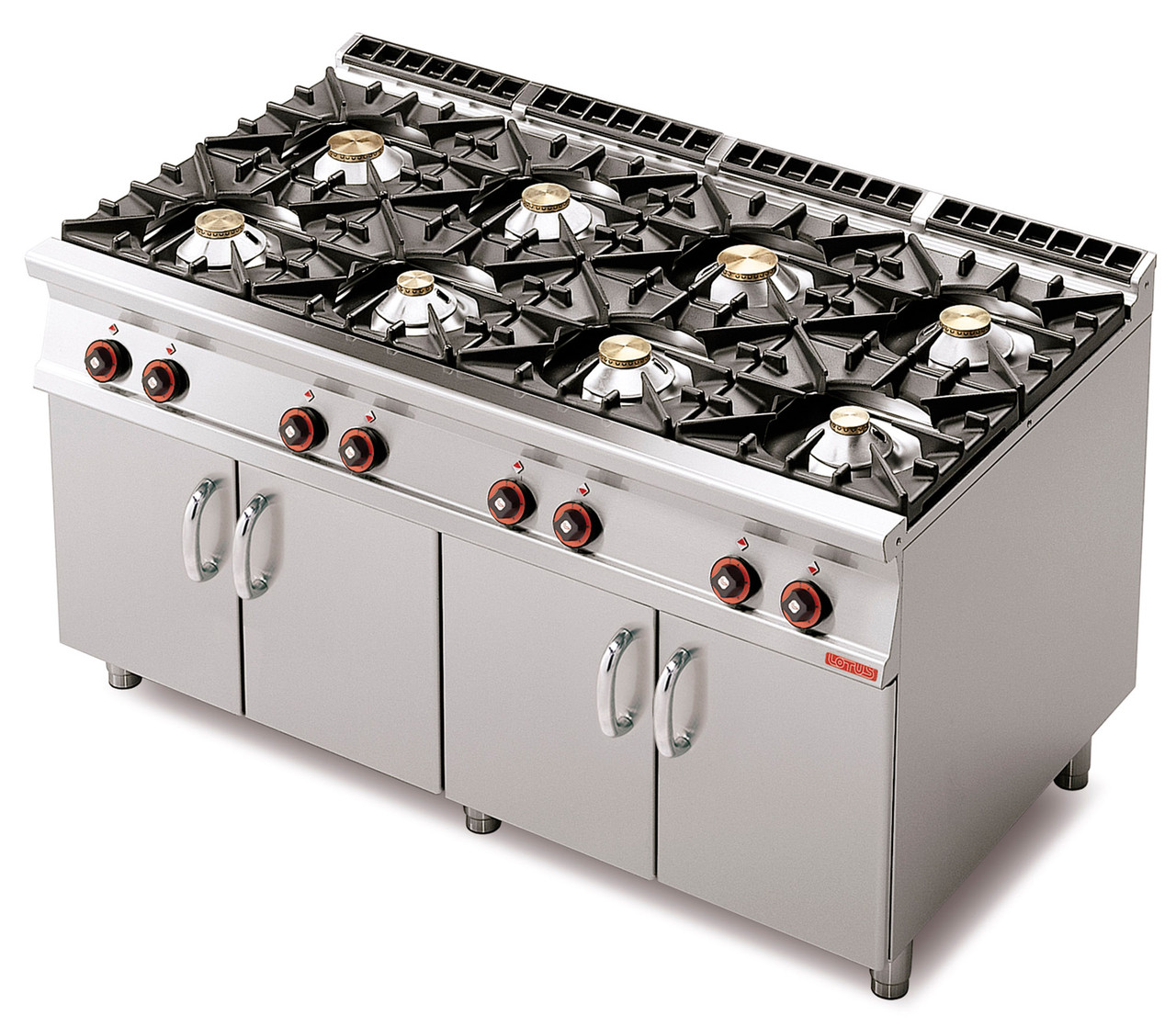 Плита газовая LOTUS PC-912G восьмигорелочная без жарочного шкафа (серия 90)