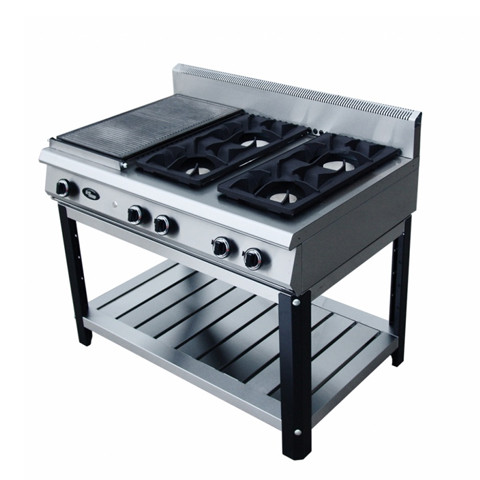 Плита газовая со спл-ой пов-тью GRILL MASTER Ф6ЖТЛСПГ(п) (1+4) (на подставке)