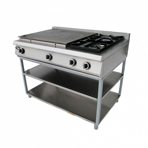 Плита газовая со спл-ой пов-тью GRILL MASTER Ф6ЖТЛСПГ(п) (2+2) (на подставке)