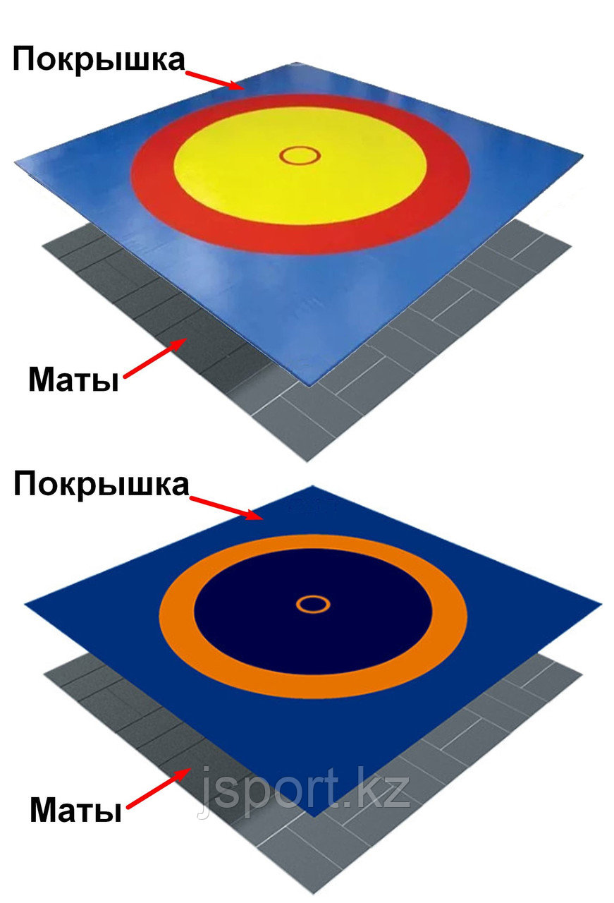 Ковер борцовский, маты НПЭ 4 см (комплект) 10х10м
