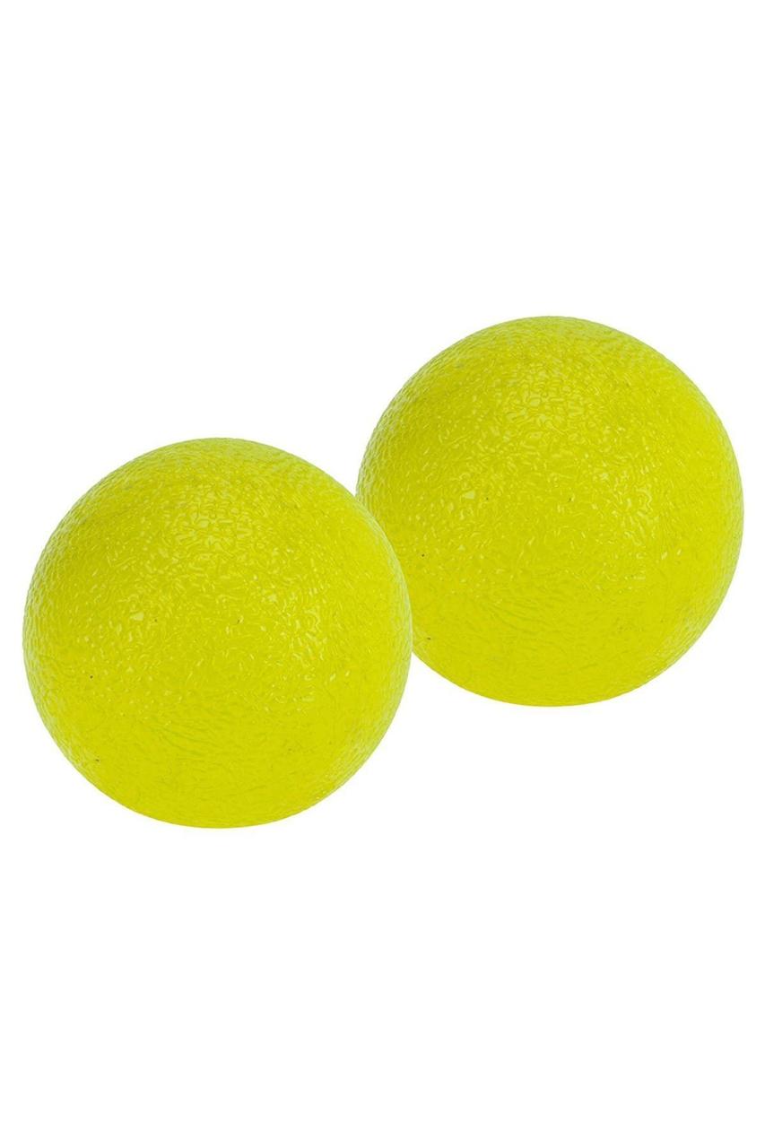 Мячики эспандеры для рук PURE2IMPROVE JELLY GRIP BALL YELLOW MED 2 шт - фото 1 - id-p73534667