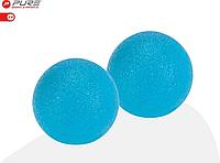 Мячики эспандеры для рук PURE2IMPROVE JELLY GRIP BALL BLUE HEAVY 2 шт