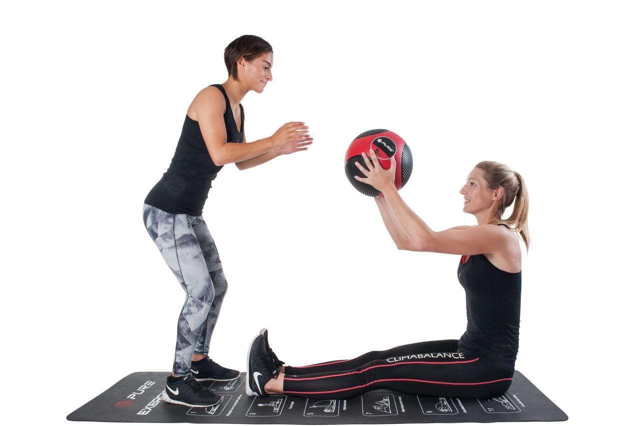 Медицинбол PURE2IMPROVE MEDICINE BALL 8 кг - фото 5 - id-p73534723