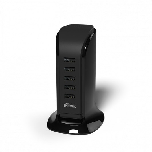 RITMIX RM-5055AC Зарядное устройство сетевое 5 портов USB цвет черный - фото 1 - id-p73534815