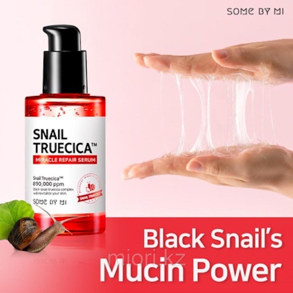 Восстанавливающая сыворотка с муцином чёрной улитки Some By Mi Snail Truecica Miracle Repair Serum - фото 4 - id-p73537199
