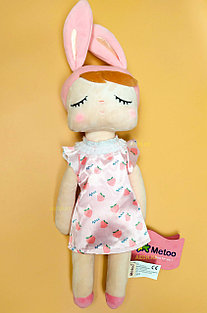 Кукла сплюшка "Платье персик"