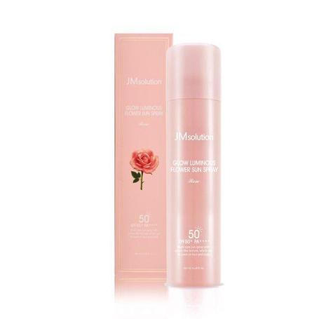Солнцезащитный спрей-мист JMSOLUTION Glow Luminous Flower Sun Spray Rose SPF50+ PA+++ (180 ml), фото 2