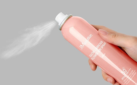 Солнцезащитный спрей-мист JMSOLUTION Glow Luminous Flower Sun Spray Rose SPF50+ PA+++ (180 ml), фото 2