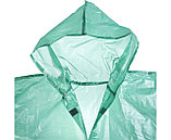 Плащ-дождевик STAYER 11610, полиэтиленовый, зеленый цвет, универсальный размер S-XL, фото 5