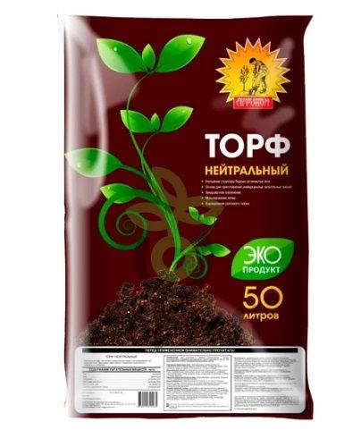 Торф верховой нейтральный Агроном 50 л