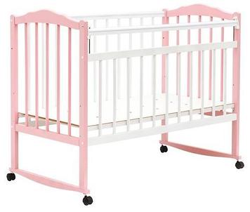 Кровать детская Bambini Классик М 01.10.09 Бело-Розовый
