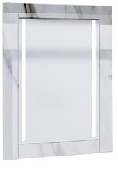 Зеркало Glass (Белый мрамор) с подсветкой.