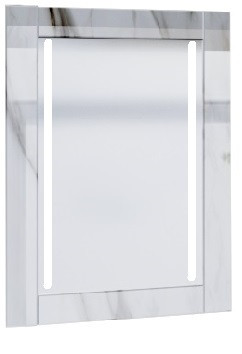 Зеркало Glass (Белый мрамор) с подсветкой. - фото 1 - id-p73589830