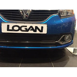 Защитная сетка/решетка радиатора для Renault Logan/Рено Логан 2014-, фото 2