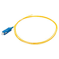 Пигтейл Lanmaster, SC/UPC, OS2 9/125, 1,5м, синий хвостовик, цвет: жёлтый