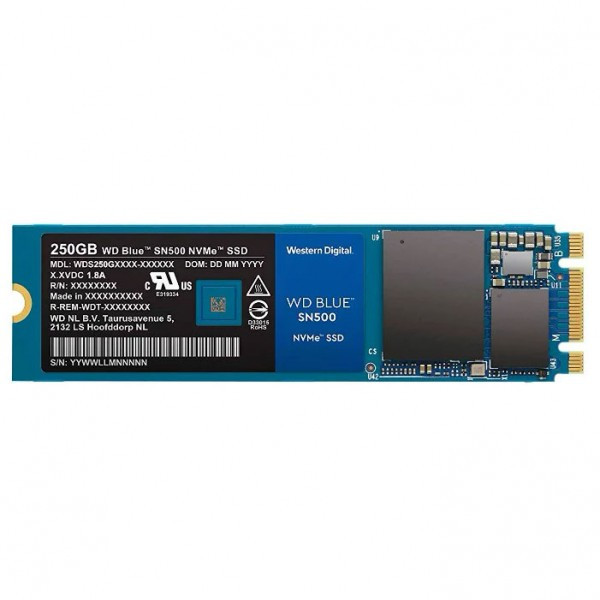 Твердотельный накопитель 250Gb SSD WD 3D NAND M.2 PCIe NVMe 2280 R1700Mb/s W1300MB/s WDS250G1B0C - фото 1 - id-p73468409
