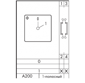 Переключатель кулачковый CH 10 A200-600 FT2 Kraus&Naimer, фото 2