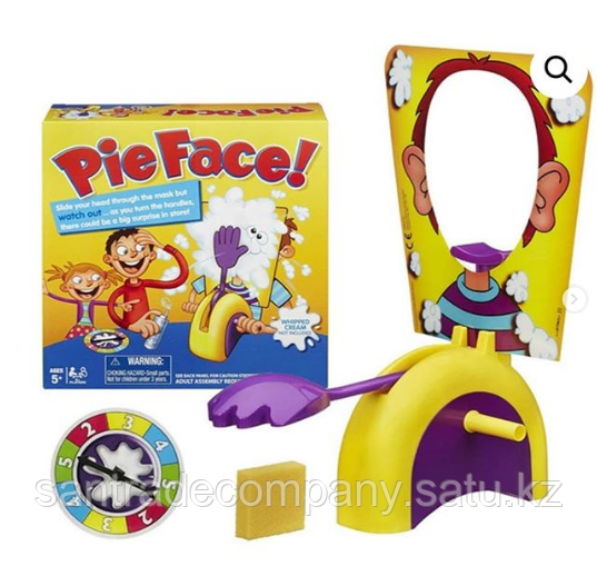 Настольная игра Pie Face ("Пирог в лицо")
