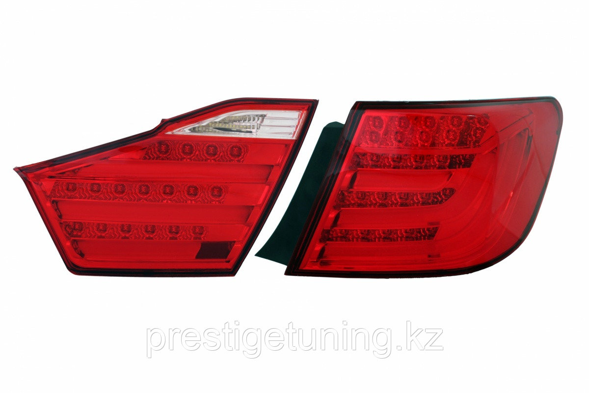 Задние фонари на Camry V50 2011-14 дизайн BMW (Красный цвет)