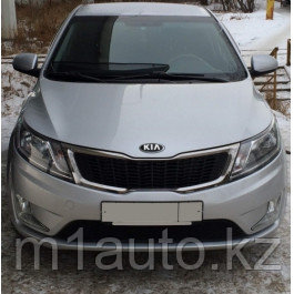 Защитная сетка/решетка радиатора для KIA Rio/Киа Рио 2011-2015 - фото 1 - id-p7233171