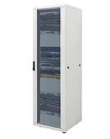 Шкаф телекоммуникационный напольный Canovate Silver, IP20, 47U, 2255х600х800 ВхШхГ, дверь: стекло, задняя