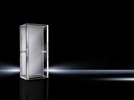Шкаф телекоммуникационный напольный Rittal TS IT, IP55, 24U, 1200х600х600 мм ВхШхГ, дверь: стекло, задняя