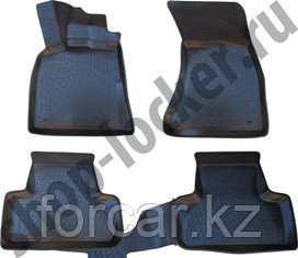 3D Коврики в салон Audi Q7 (05-) (полимерные) L.Locker, фото 2