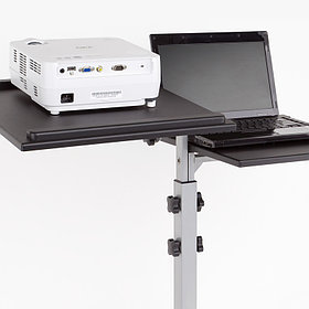 Проекционный столик DUO серебристо-черный