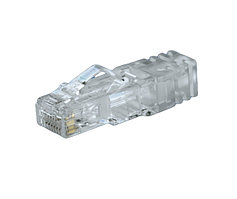 Коннектор Panduit TX6™ PLUS, RJ458p8c, кат. 6, неэкр., для многожильного кабеля, 100 шт, цвет: прозрачный