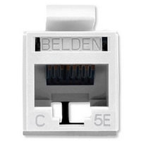 Модуль универсальный Belden, keystone, 1хRJ45, кат. 5е, неэкр., цвет: белый, RV5MJKUEW-S1