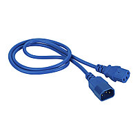 Шнур для блока питания Lanmaster, IEC 60320 С13, вилка IEC 60320 С14, 3 м, 10А, цвет: синий