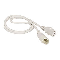 Шнур для блока питания Lanmaster, IEC 60320 С13, вилка IEC 60320 С14, 1.8 м, 10А, цвет: белый