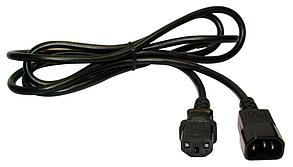 Шнур для блока питания Lanmaster, IEC 60320 С13, вилка IEC 60320 С14, 10 м, 10А, цвет: чёрный