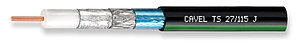 Кабель коаксиальный Cavel, PE, двухслойный экран 100 50, 75 /-3 Ом, бухта, 500 м, с зеленой полосой, цвет: