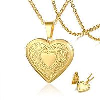 Кулон-медальон на цепочке ''Любовь в сердце''