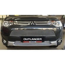 Защитная сетка/решетка радиатора для Mitsubishi Outlander/Митсубиши Оутлендер 2012-2015