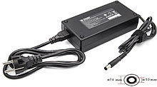 Блок питания для ноутбуков PowerPlant DELL 220V, 19.5V 180W 9.23A (7.4*5.0)