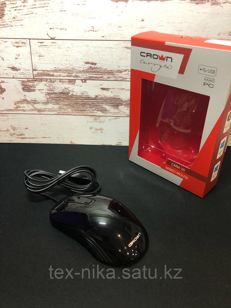 Мышь проводная Crown cmm-20