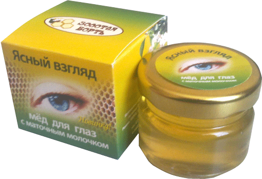 МЁД ДЛЯ ГЛАЗ С МАТОЧНЫМ МОЛОЧНОМ, ЯСНЫЙ ВЗГЛЯД 40г