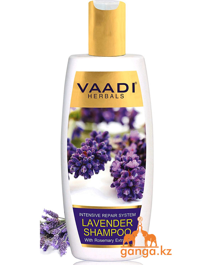 Шампунь с лавандой и экстрактом розмарина (Lavender shampoo with rosemary shampoo VAADI Herbals), 350 мл